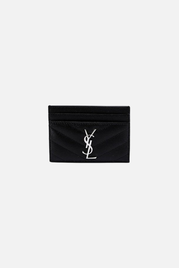 SAINT LAURENT - 반지갑 - 생로랑 24FW 마틀라세 카드지갑 블랙 423291BOW02 1000