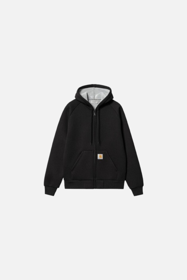 Carhartt - 후디 - 칼하트 24FW 남성 WIP 후드집업 블랙 I032935 0GLXX