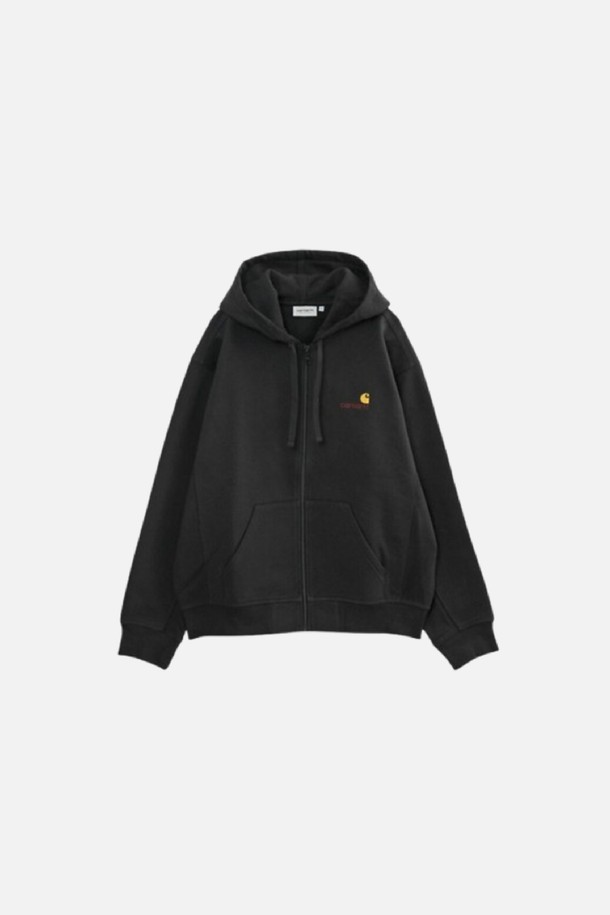 Carhartt WIP - 후디 - 칼하트 24FW 남성 WIP 후드집업 블랙 I033063 89XX