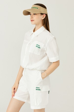 WIND POCKET HALF-SLEEVE 윈드 포켓 반팔셔츠_WHITE