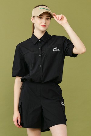 WIND POCKET HALF-SLEEVE 윈드 포켓 반팔셔츠_BLACK