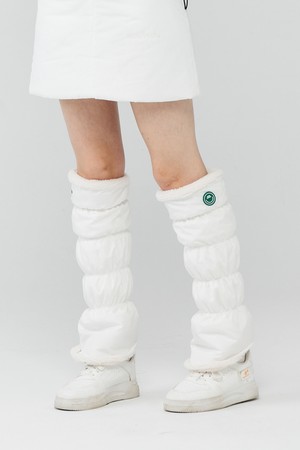 패딩 밴딩 레그워머 WHITE