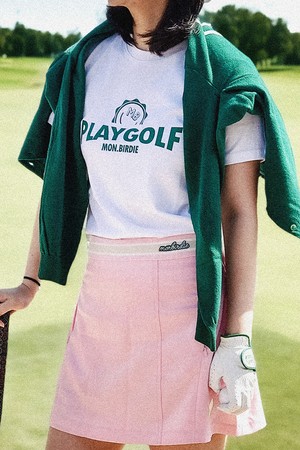 몽버디골프 워싱 반팔티셔츠 WHITE