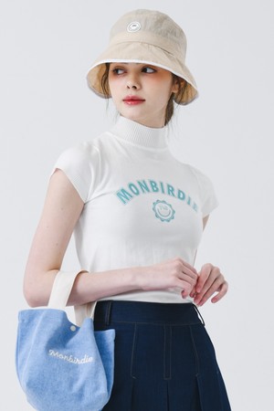 몽버디 모크넥 캡슬리브 니트 WHITE