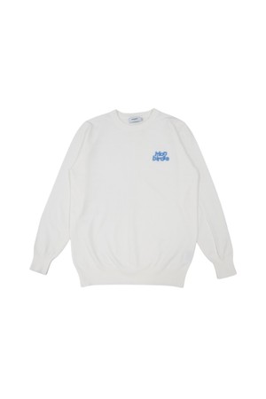 MEN'S 에센셜 크루넥 긴팔 니트 IVORY