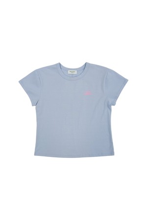 [몽버디 에센셜] 노아 반팔 티셔츠 L.BLUE