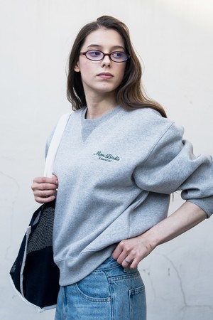 [몽버디 에센셜] 웰니스 라운지 스웨트셔츠 GREY