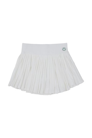웰니스 스포티 플리츠 스커트 WHITE