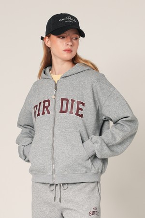 버디 후드 집업 H.GREY