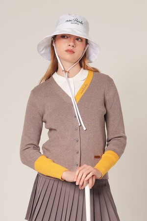 엠버 배색 가디건 BROWN