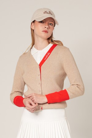 엠버 배색 가디건 BEIGE