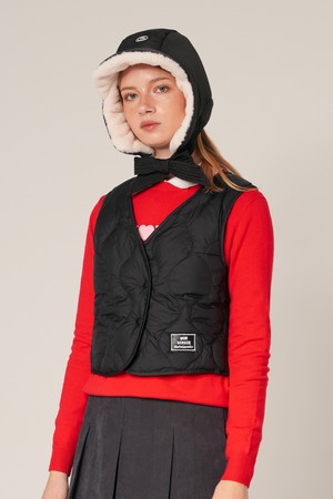 쁘띠 이너용 방한 베스트 BLACK_BLACK-a