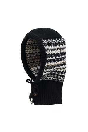 노르딕 니트 바라클라바 BLACK_BLACK-a