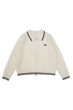 젠틀 카라넥 집업니트 IVORY_IVORY-a