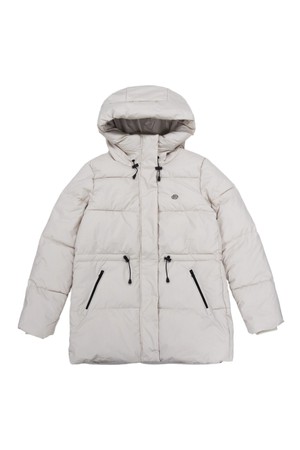 샌더 후드 패딩 점퍼 IVORY