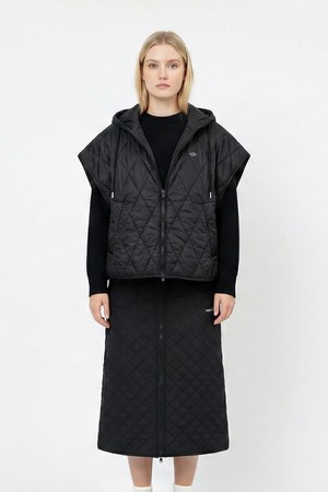 판초 스커트 SET_BLACK-a