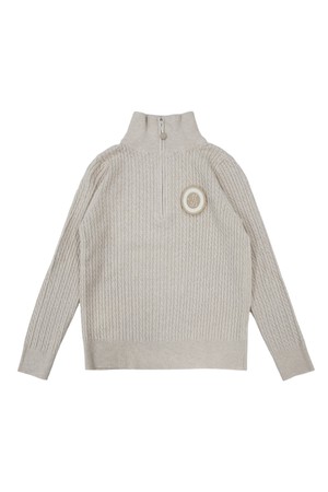 엠블럼 아노락 스웨터 BEIGE