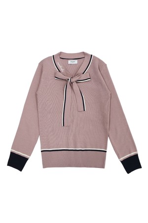 마리 리본 니트 PINK