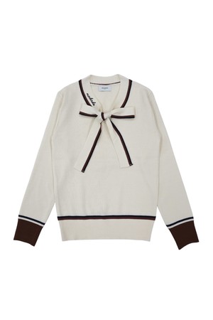 마리 리본 니트 IVORY