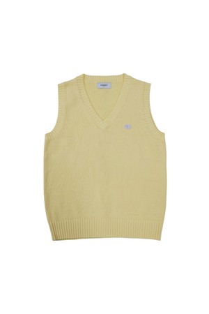 클라우드 브이넥 베스트 YELLOW