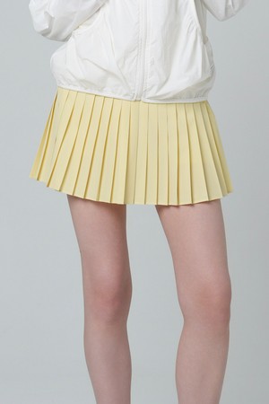 스위티 플리츠 스커트 YELLOW