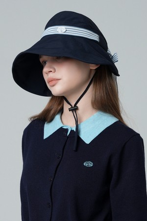 UV차단 리본 버킷햇 NAVY