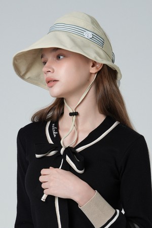 UV차단 리본 버킷햇 KHAKI