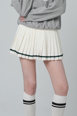 엑티브 라인 플리츠 스커트 CREAM