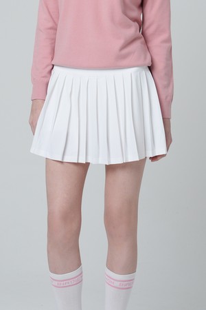 쿨맥스 UV차단 플리츠 스커트 WHITE