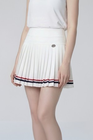 엑티브 라인 플리츠 스커트 WHITE
