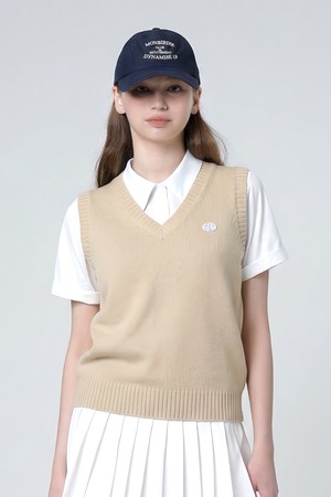 클라우드 브이넥 베스트 BEIGE