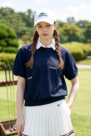 엠마 반팔 폴로 맨투맨 NAVY