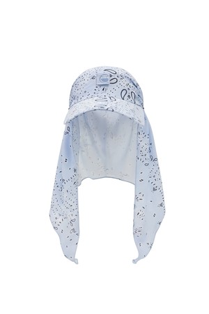 반다나 페이즐리 UV케어 볼캡 L.BLUE