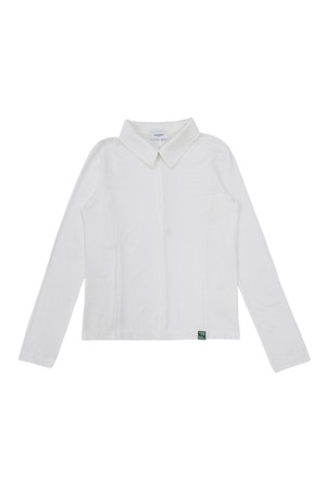 슬림핏 스트레치 카라넥 이너상의 WHITE