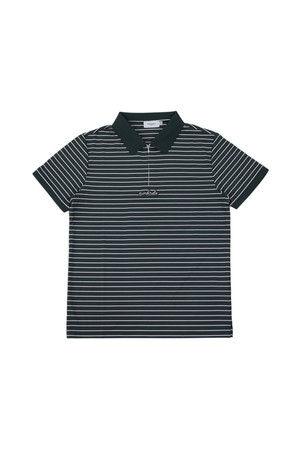 MEN`S 스트라이프 텍스쳐 숏슬리브 GREEN