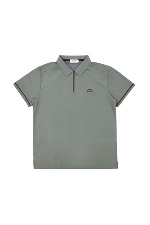 MEN`S 라인 포인트 폴로 숏슬리브 KHAKI GREEN