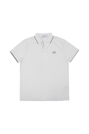 MEN`S 오픈넥 클래식 숏슬리브 WHITE