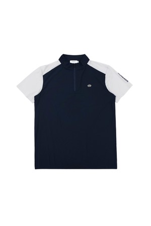 MEN`S 쿨테크 하프넥 숏슬리브 NAVY