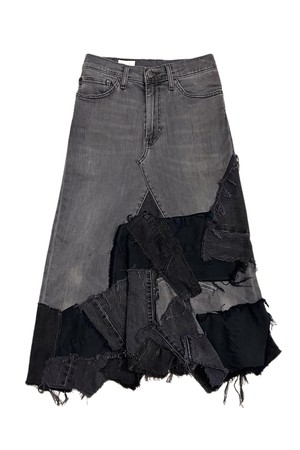 orleans re work denim skirt