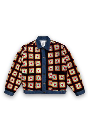 [ONE OF KIND] orleans re work quilt jacket