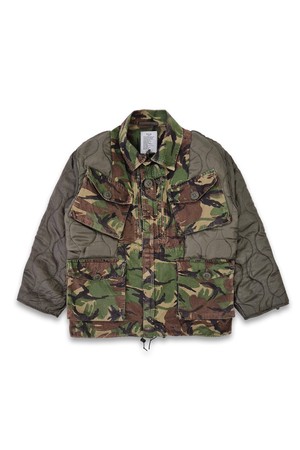 orleans re work camo quilted jacket