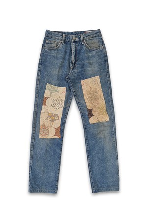 orleans re work quilt denim pants