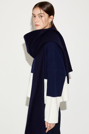 Wool Muffler_Navy 울 머플러_네이비