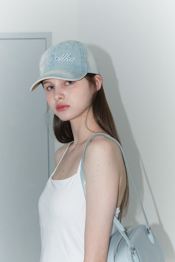 ALKI ALKA - 모자 - Logo Ball Cap (Denim)