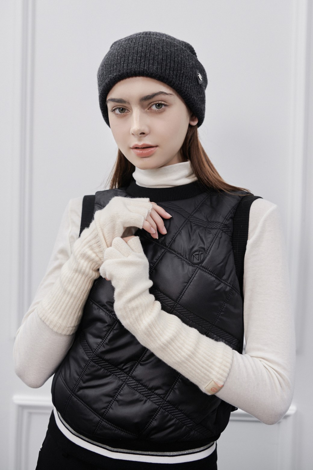 KAJA PLATING CREW KNIT OVY Mサイズ