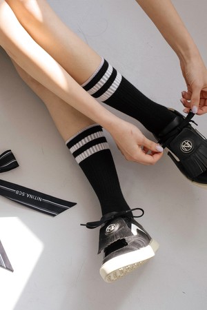 스트라이프 크루 삭스 BK