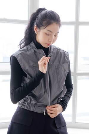 샤이니 집업 베스트 D/GY