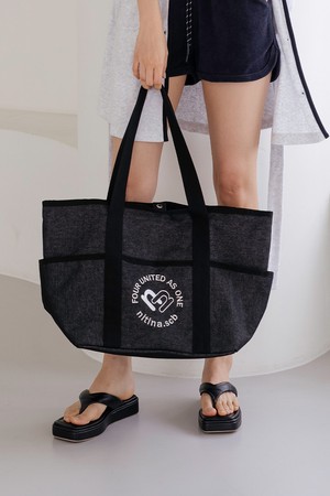 데님 숄더 BAG  BK