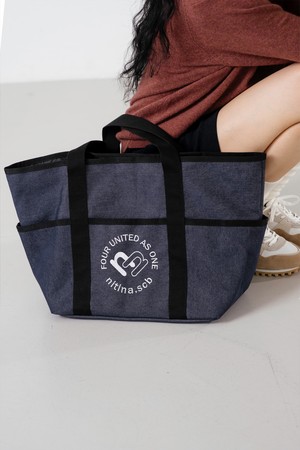 데님 숄더 BAG  BL