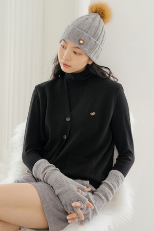 울 100 니트 베스트 BK_BLACK-a